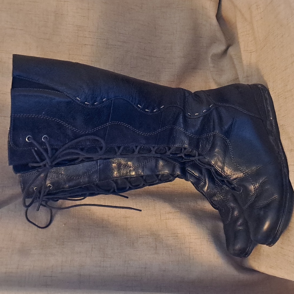 Dansko Knee High Lace Up Penelope Boots